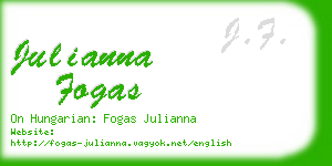 julianna fogas business card